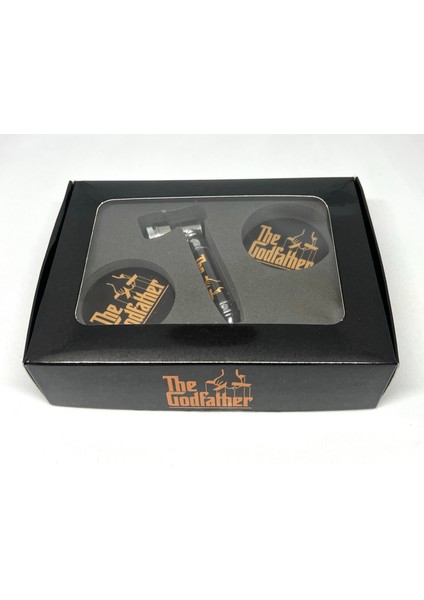 The Godfather 2 Parça Pipe+Grinder Smoking Set