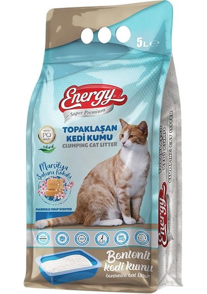 Super Premium Energy Bentonit Kedi Kumu Sabun Kokulu