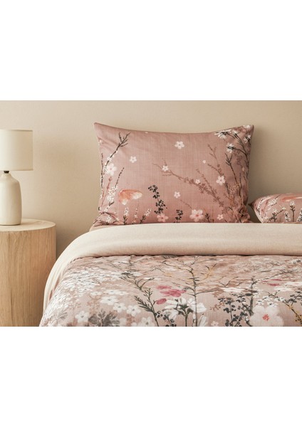 Sweet Spring Dijital Baskılı Soft Cotton Tek Kişilik Nevresim Takımı Gül Kurusu fiyatları