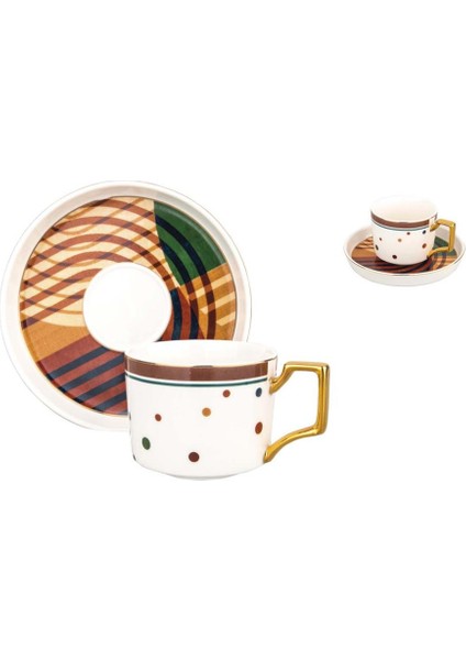 Arden 6'lı Bone Çay Fincan Seti