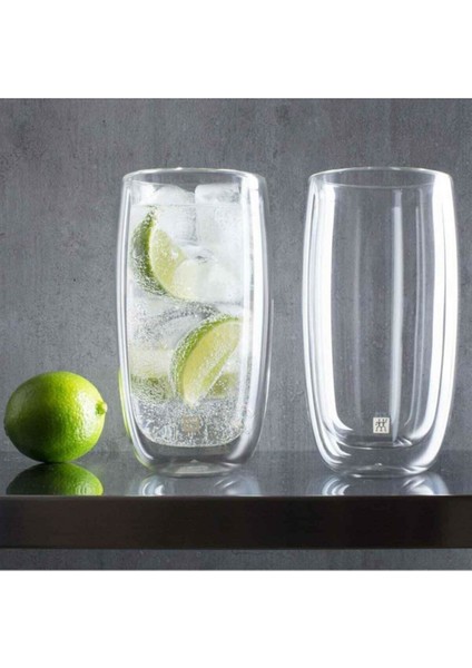 Sorrento Çift Cidarlı Soft İçecek Bardağı 2'li 475 ml