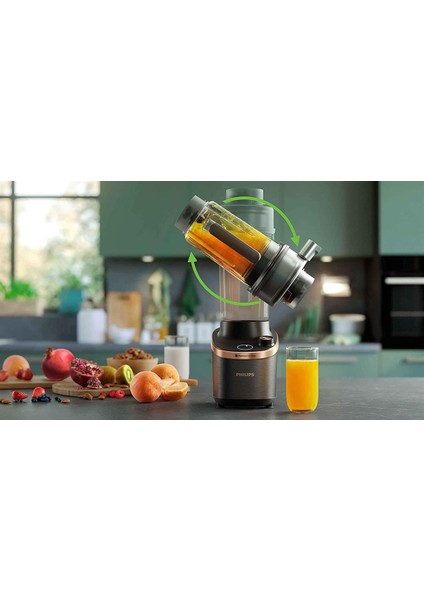 HR3770/00 Flip&juice Meyve Sıkacağı Modüllü Yüksek Hızlı Blender