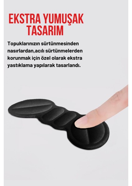 T20 Ayakkabı Topuk Vurma Önleyici ve Daraltma Pedi Ayakkabı Topuk Koruyucu Aparat 2 Çift