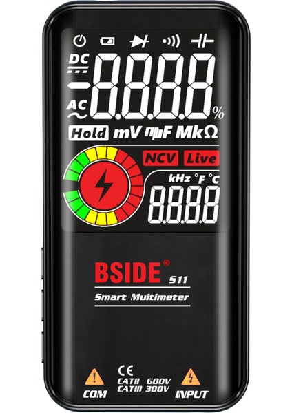 Bsıde S11 Akıllı 9999 Sayım Multimetre Dijital LCD (Yurt Dışından)