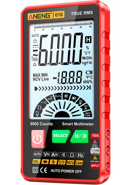 Aneng 616 Akıllı Dijital Multimetre Otomatik Menzil (Yurt Dışından) fırsatları