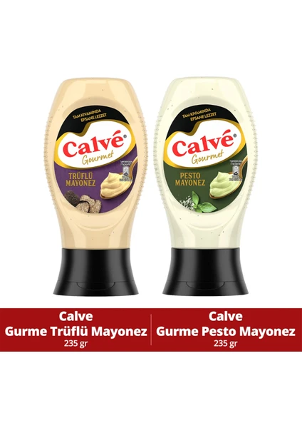 Gurme Mayonezler 2li Set Trüflü Mayonez 235g x1 Adet+ Pesto Mayonez 235g x1 Adet