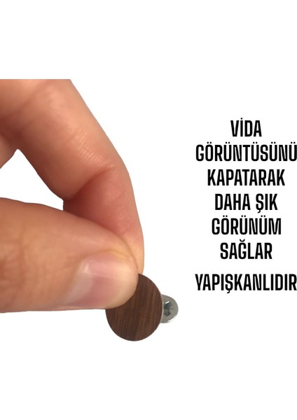 100 Adet Ceviz Vida Kapatıcı Ahşap Desen Yapışkanlı Vida Tapası Tıpası Kapağı Vida Gizleyici modelleri