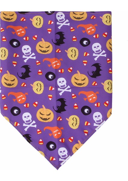 Yeni Evcil Hayvan Cadılar Bayramı Üçgen Eşarp Köpek Önlüğü Havlu Kedi Tasması Önlük Pet Takı 2 Adet (Yurt Dışından)