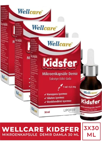 Kidsfer Mikroenkapsule Demir Damla 30 ml 3 Adet