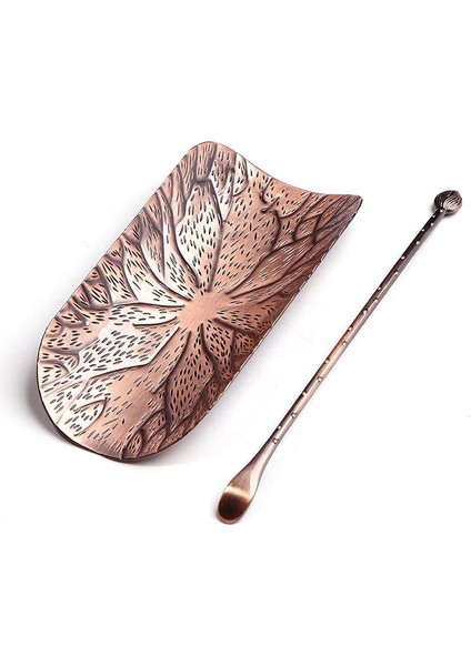 Bambu 2 Adet/takım Bakır Çay Kaşık Kaşık Çay Yaprakları Seçici Tutucu Yüksek Kaliteli Çin Kongfu Çay Aksesuarları Araçları (Yurt Dışından)