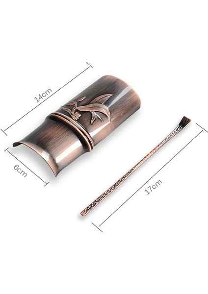 Bambu 2 Adet/takım Bakır Çay Kaşık Kaşık Çay Yaprakları Seçici Tutucu Yüksek Kaliteli Çin Kongfu Çay Aksesuarları Araçları (Yurt Dışından)
