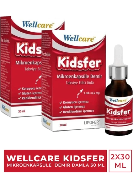 Kidsfer Mikroenkapsule Demir Damla 30 ml 2 Adet