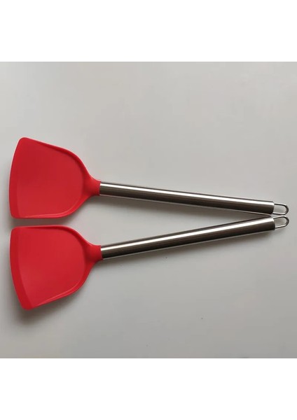 Kırmızı 1 Pc Yapışmaz Pişirme Turners Spatula Isıya Dayanıklı Kaşık Scoop Turner Esnek Mutfak Pişirme Araçları Xb 013 (Yurt Dışından)