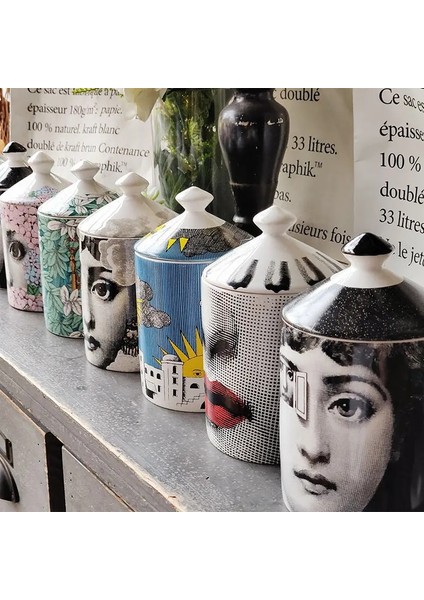 Stil 7 Bayan Yüz Kavanoz Boş Mumluk Güzellik Giyinme Fırçası Kalem Kapaklı Kutu Seramik Saklama Teneke Çiçek ve Şişe Fincan Çay Fincanları (Yurt Dışından)