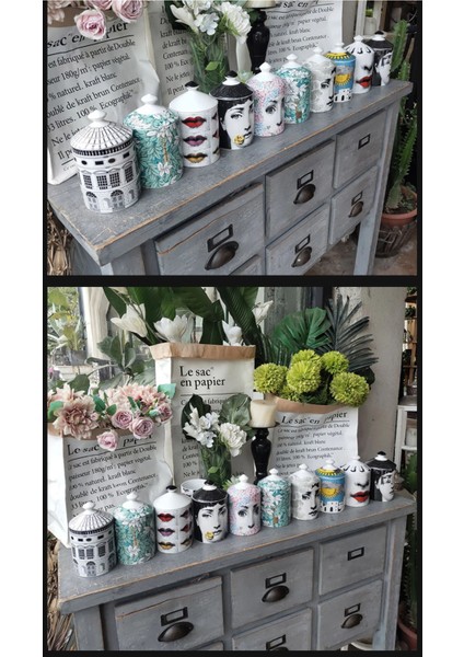 Stil 7 Bayan Yüz Kavanoz Boş Mumluk Güzellik Giyinme Fırçası Kalem Kapaklı Kutu Seramik Saklama Teneke Çiçek ve Şişe Fincan Çay Fincanları (Yurt Dışından) modelleri