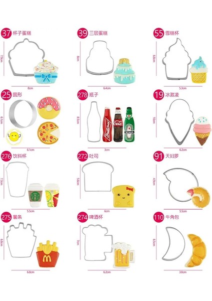 Dondurma 1 Adet Pastane Reposteria Şarap Şişesi Ekmek Kızartması Bardak Metal Kurabiye Kesici Fondan Kek Dekor Bisküvi Mantı Kalıp (Yurt Dışından) fırsatları