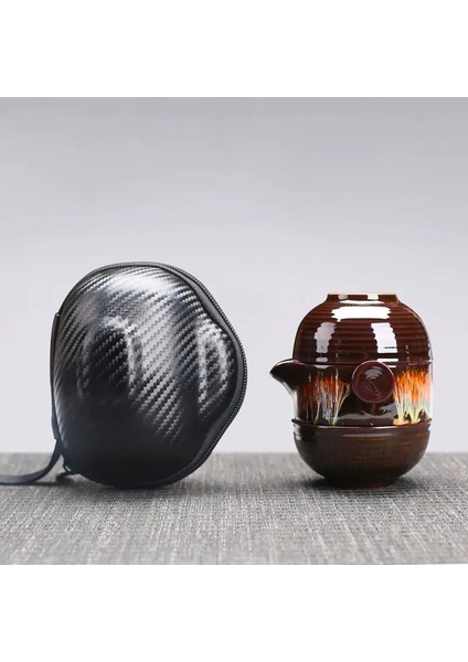 TRAVELTEA109 Fırın Değişimi Seyahat Çay Seti Taşınabilir Bag1 POT2CUPS Açık Araba Çaydanlık Hızlı Misafir Fincan Puer Çay Drinkware Teaware Porselen (Yurt Dışından) modelleri