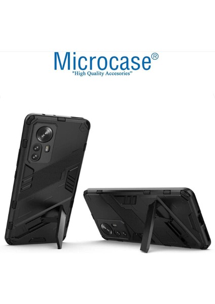 Xiaomi Mi 12 Pro Matrix Serisi Armor Standlı Perfect Koruma Kılıf -SIYAH-AL3416 fiyatları