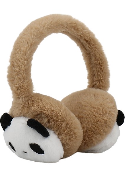 Sevimli Panda Kulaklıklar Çocuk Kış Sıcak Artı Kadife Ayarlanabilir Taklit Tavşan Kürkü Kalınlaşmış Kızlar Kulak Koruyucu Sıcak Kulaklıklar (Yurt Dışından)