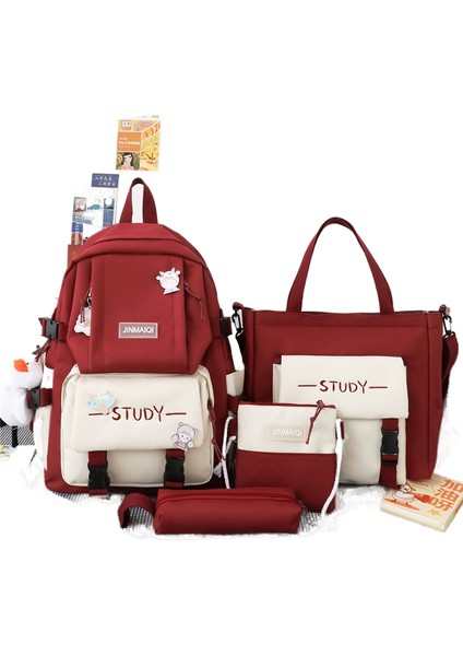 Büyük Kapasiteli Çok Parçalı Öğrenci Okul Çantası, Yakıt Ikmali Yapan Ördek Kolye Ucu (Yurt Dışından)