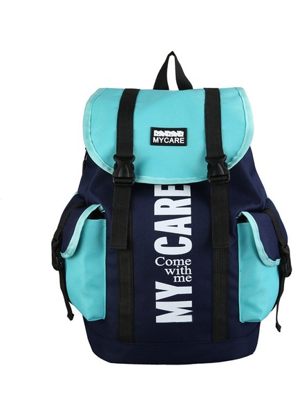 Renk Punk Sırt Çantası Moda Gündelik Genç Öğrenci Okul Çantası Kadın Açık Seyahat Sırt Çantası Erkek (Yurt Dışından)