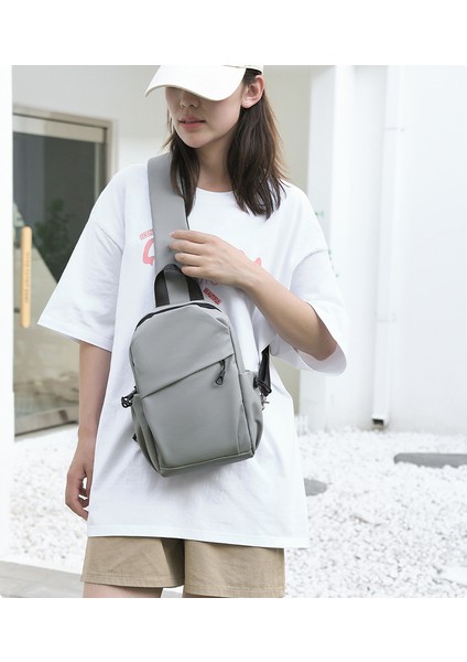 Deri Film Erkek Göğüs Çantası Dış Ticaret Erkek Çantası Crossbody Çanta Kentsel Rahat Basit Küçük Omuz Sırt Çantası (Yurt Dışından) fiyatları