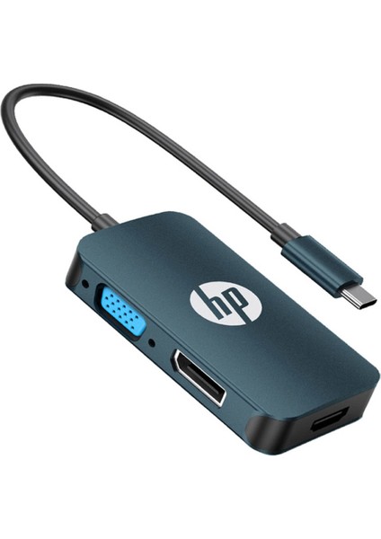 Hp DHC-CT200  USB C To Hdmı+Vga+Dp Dönüştürücü Adaptör