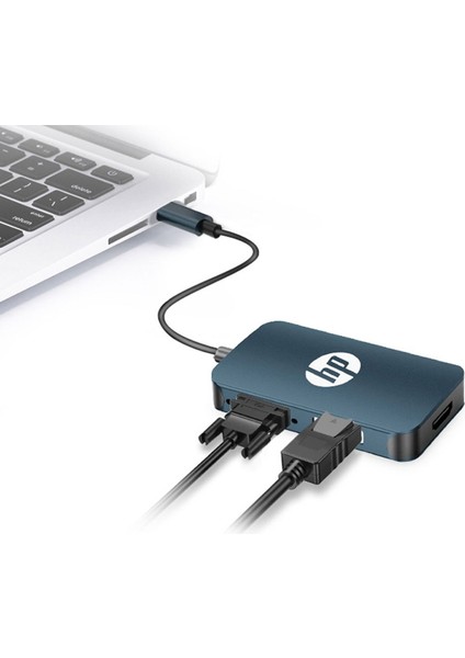 Hp DHC-CT200  USB C To Hdmı+Vga+Dp Dönüştürücü Adaptör