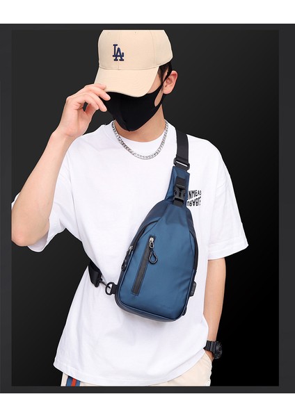 Erkek Çantası Yeni Açık Büyük Kapasiteli Erkek Göğüs Çantası Moda Basit Rahat Moda Tek Omuz Messenger Çanta (Yurt Dışından) fiyatları