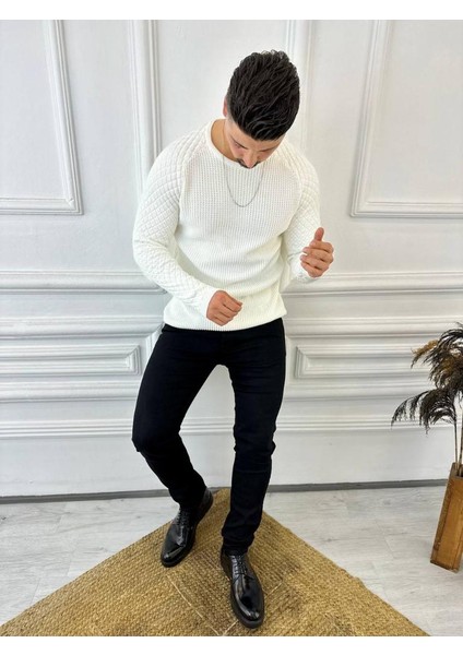 Kazak Örme Tüylenmez Naturel Pamuk Triko Kazak fiyatları