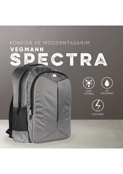 Spectra 15,6 Inç Uyumlu Gri Laptop Sırt Çantası fiyatları