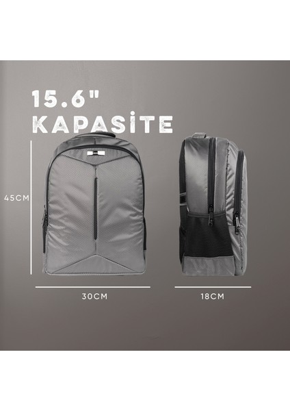 Spectra 15,6 Inç Uyumlu Gri Laptop Sırt Çantası modelleri