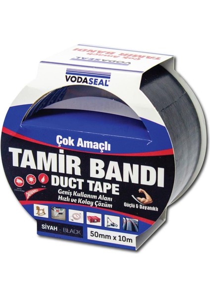 Çok Amaçlı Tamir Bandı 50 mm x 10 mt Gri Suya Dayanıklı