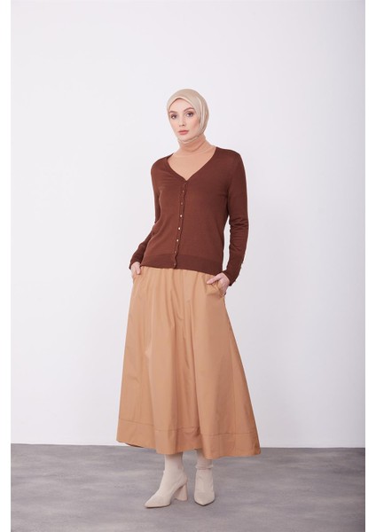 Hırka 23KD2802 Kahverengi