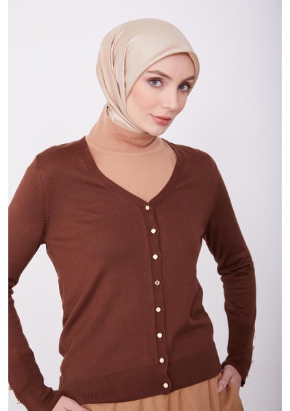 Hırka 23KD2802 Kahverengi