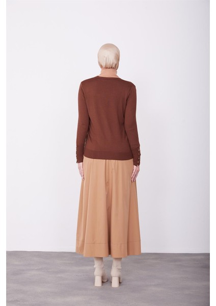 Hırka 23KD2802 Kahverengi