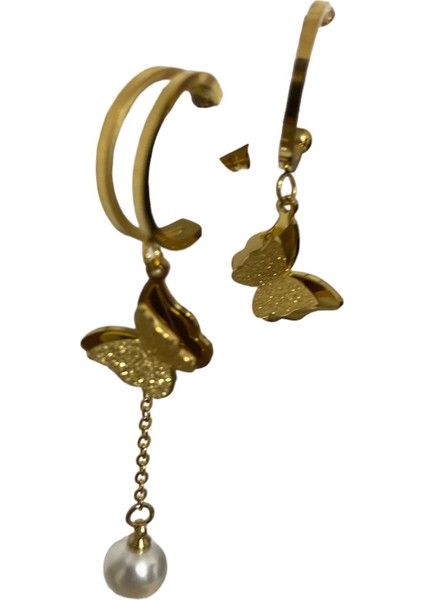 Çelik Sallantılı Kelebekli Küpe fiyatları