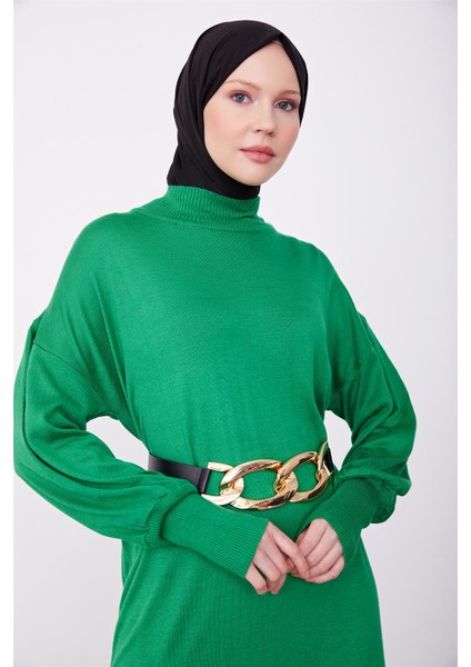 Tunik Elbise 23KD4249 Çimen Yeşili modelleri