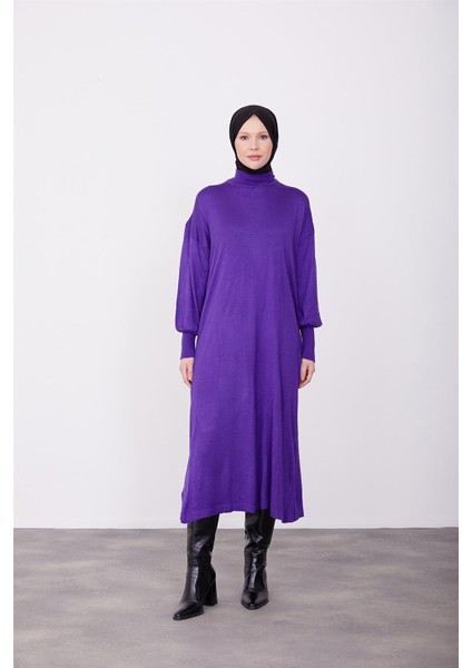 Tunik Elbise 23KD4249 Mor