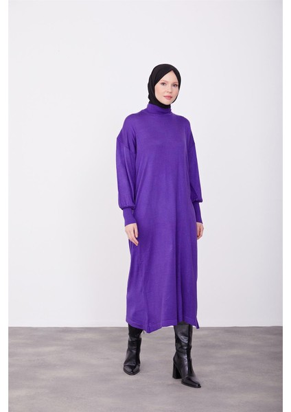 Tunik Elbise 23KD4249 Mor