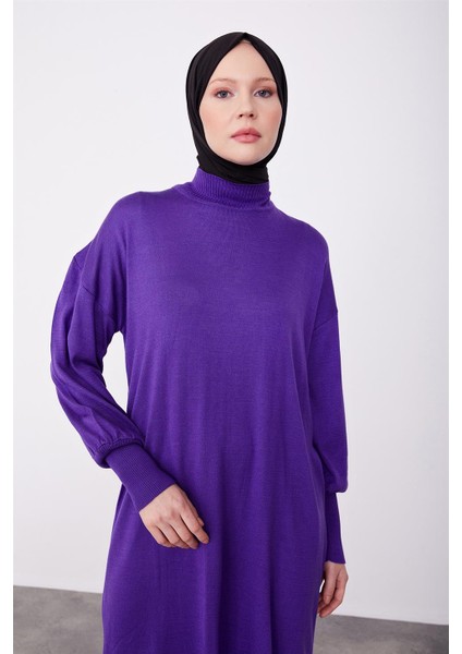 Tunik Elbise 23KD4249 Mor