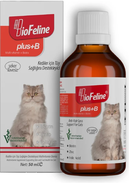 Plus+B For Cats 50 Ml. ( Kediler Için Tüy Sağlığı Damlası )