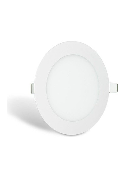 12W Beyaz Işık Slim LED Panel 6500K Yuvarlak Alüminyum Kasa BL-S1-2012 2 ADET