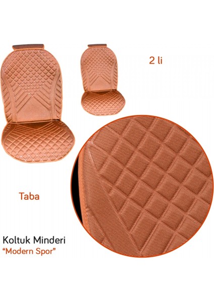 Koltuk Minderi Modern Spor Taba 2 Li BR4818106
