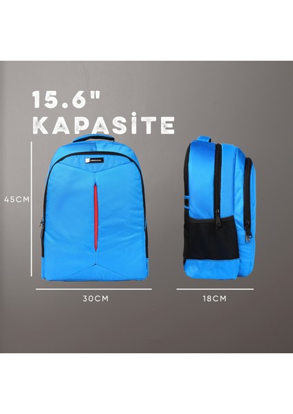 Spectra 15,6 Inç Notebook Uyumlu Mavi Laptop Sırt Çantası modelleri