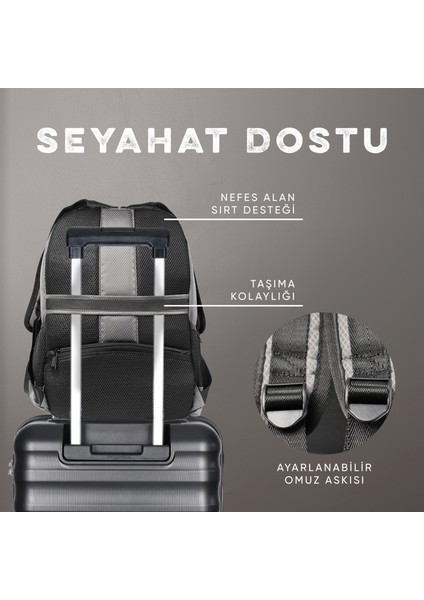 Spectra 15,6 Inç Notebook Uyumlu Mavi Laptop Sırt Çantası fırsatları