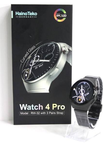 Haino Teko Watch 4 Pro RW32 Curved Amoled Ekran 3 Kordon Akıllı Saat