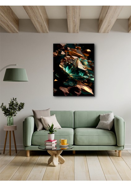 Kristal Art Soyut Kanvas Tablo Minimalist, Dekoratif, Soyut, Modern