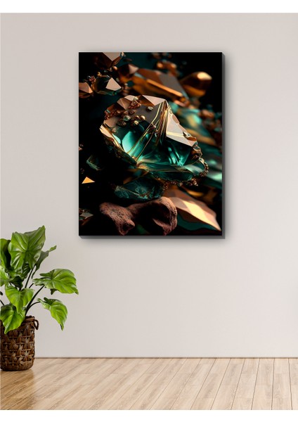 Kristal Art Soyut Kanvas Tablo Minimalist, Dekoratif, Soyut, Modern