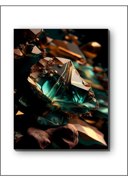 Kristal Art Soyut Kanvas Tablo Minimalist, Dekoratif, Soyut, Modern
